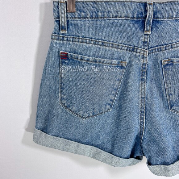 BDG Urban Outfitters 28W Mom High-Rise Blue Jean Shorts Good Used Condition - Picture 9 of 15